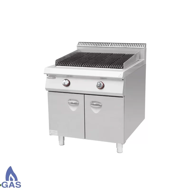 Gas Lava Rock Grill With Cabinet