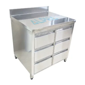 Stainless steel Base Cabinet 6 Drawers , وحجة ادرج وخزانة ارضية مصنوعة من ستانلس ستيل