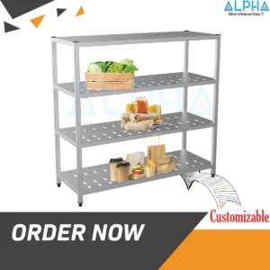 Perforated Stand  WITH 4 SHELVES | 4-Tier Perforated Stand | best perforated stand with 4 shelves for small business