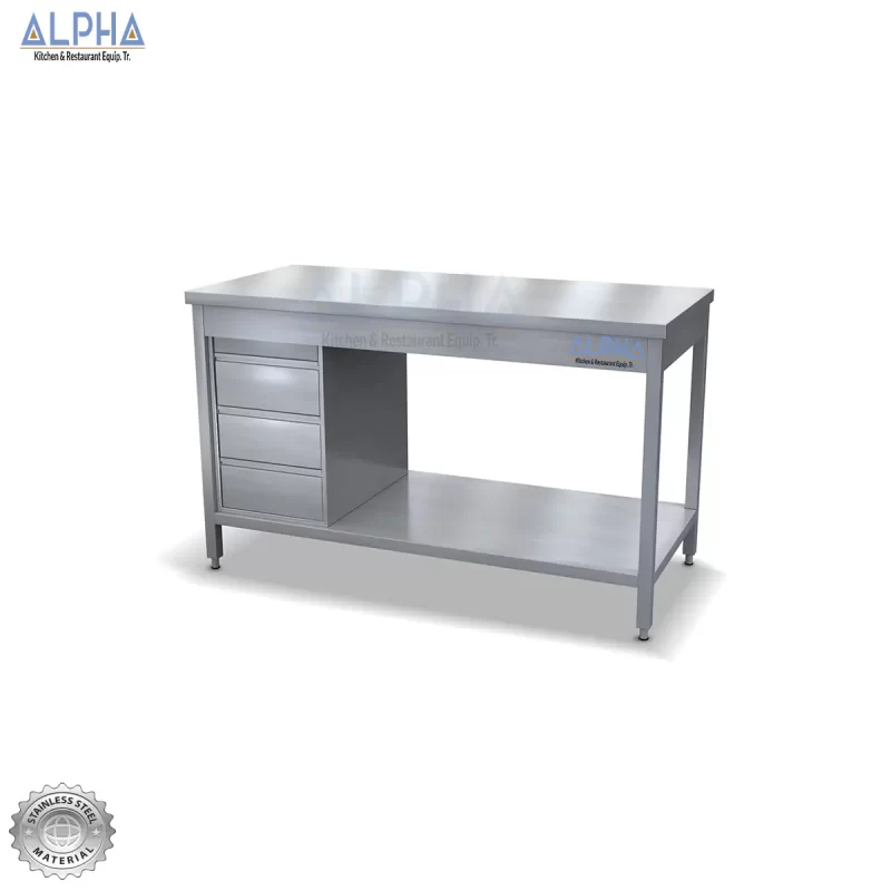 Steel Table with Drawers | professional kitchens | Steel fabrication | work table