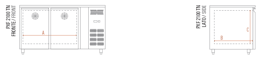 Chiller 2 Doors PXF2100TN